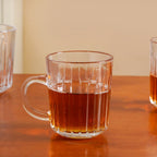 Modern Ribbed Embossed Mugs Set Of 6 229ml Nestasia