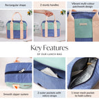 Bento Pop Multicolour Insulated Lunch Bag Nestasia