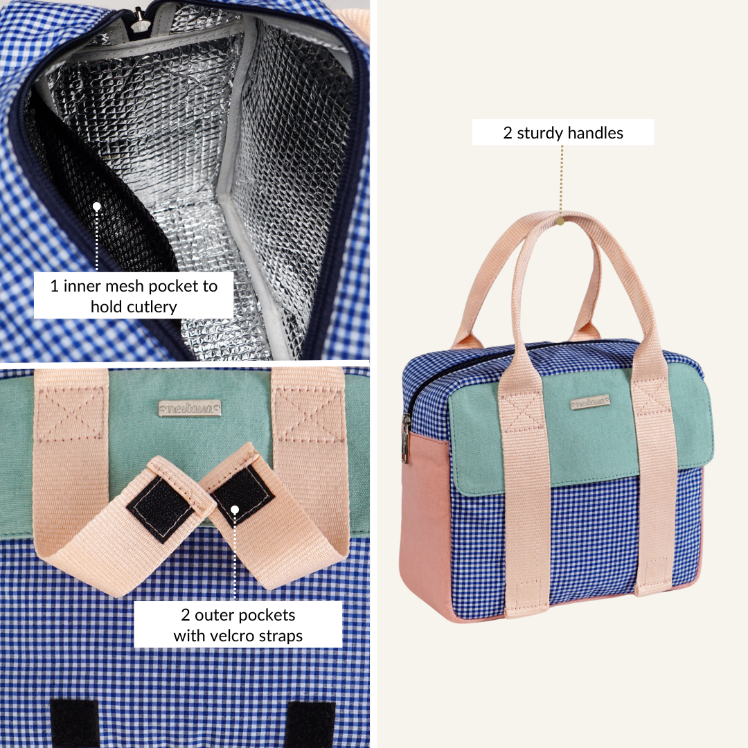 Bento Pop Multicolour Insulated Lunch Bag Nestasia