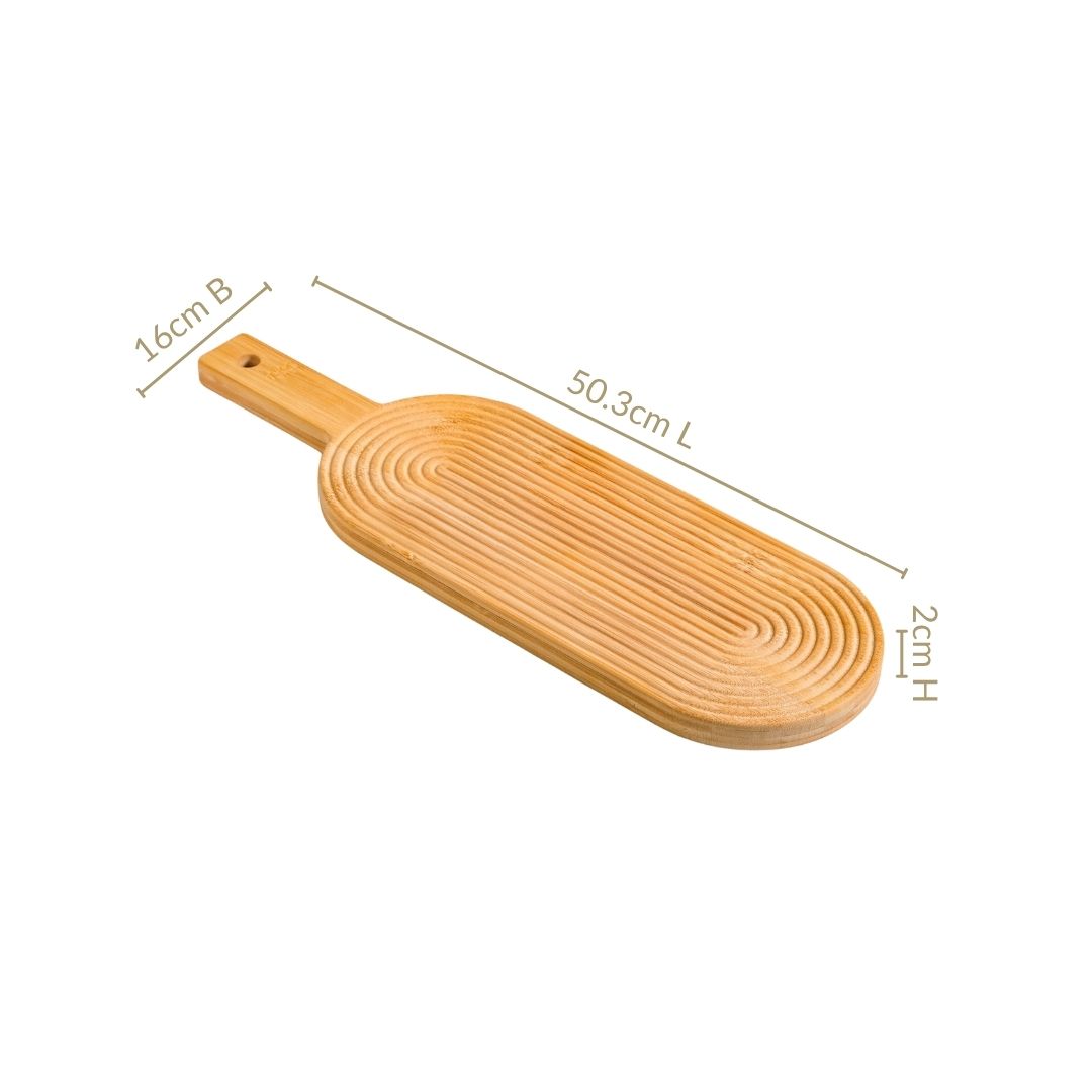 Zen Garden Spirals Wooden Serving Tray 20 Inch Nestasia
