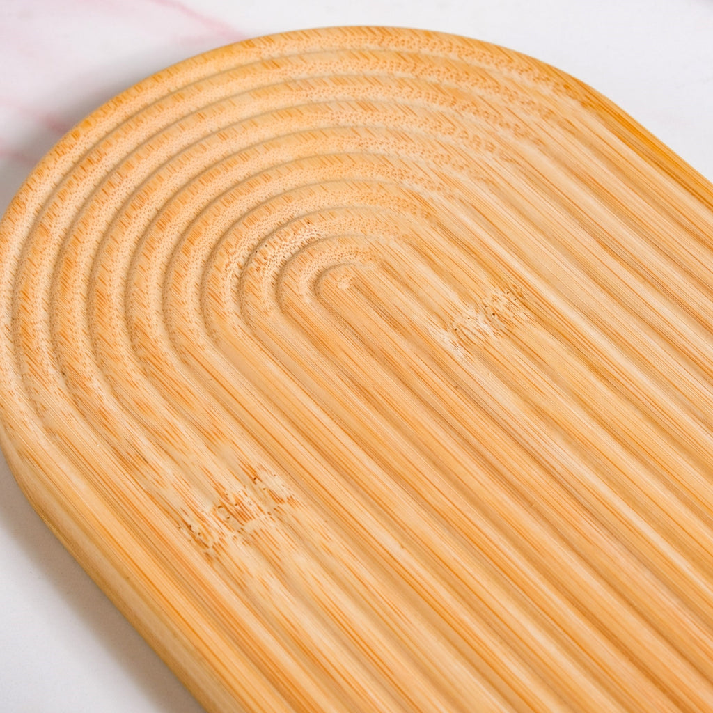Zen Garden Spirals Wooden Serving Tray 20 Inch Nestasia