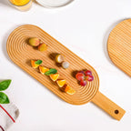 Zen Garden Spirals Wooden Serving Tray 20 Inch Nestasia