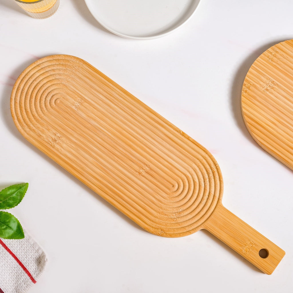 Zen Garden Spirals Wooden Serving Tray 20 Inch Nestasia