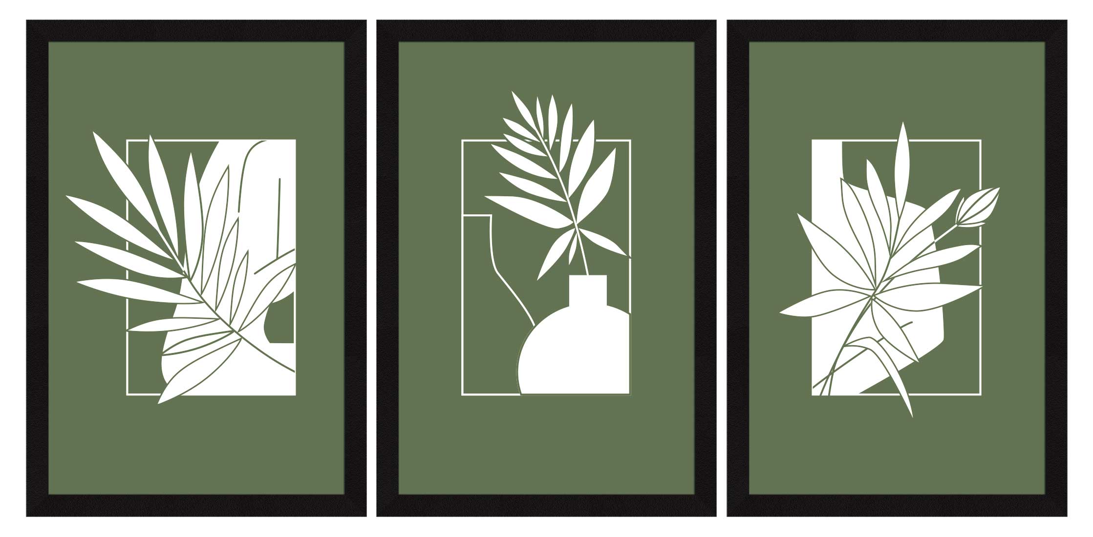 Boho Painting For Wall Decoration, Set of 3 AXIII-31-BOH ArtX