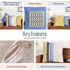 Textured Trio Cushion Cover Set Of 3 40x40cm Nestasia
