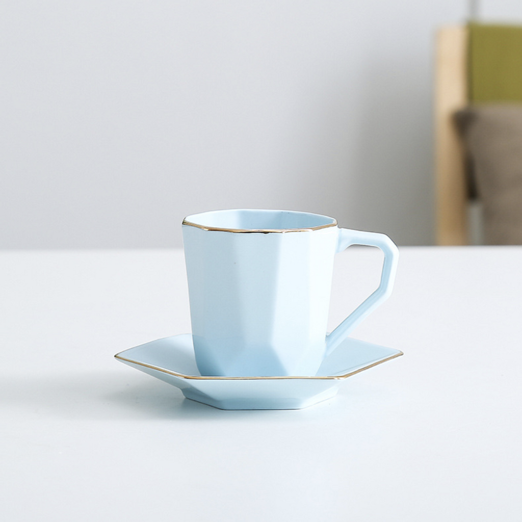 Modern Tea Set Blue Nestasia
