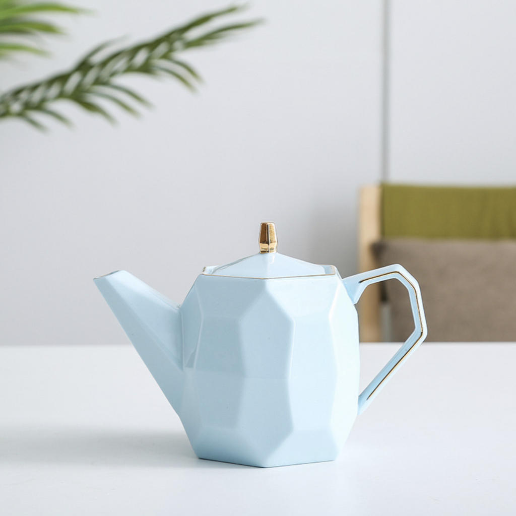 Modern Tea Set Blue Nestasia