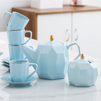 Modern Tea Set Blue Nestasia