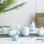 Modern Tea Set Blue Nestasia