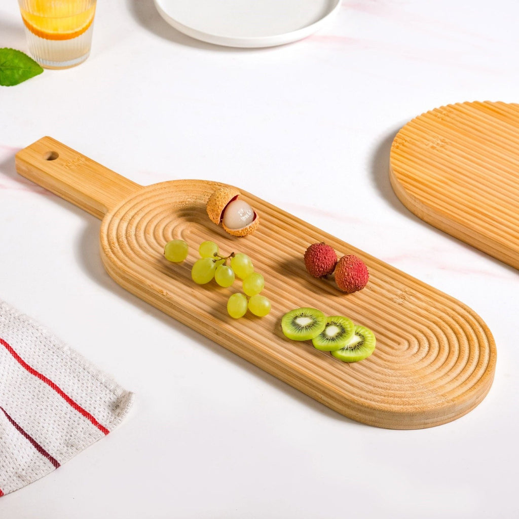 Zen Garden Spirals Wooden Serving Tray 20 Inch Nestasia