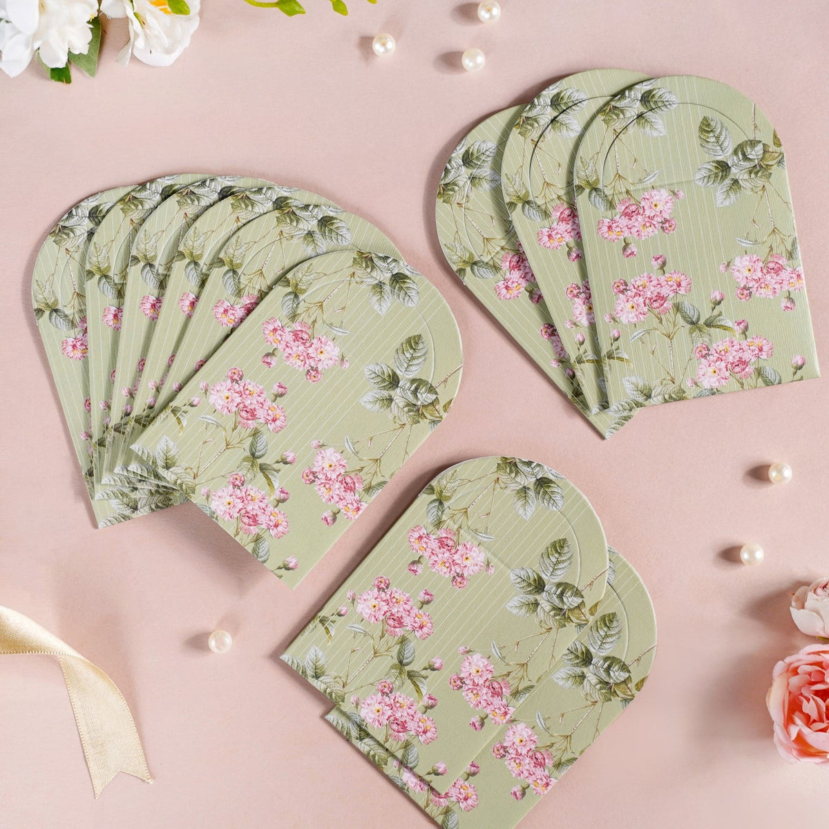 Wild Roses Gifting Money Envelope Set Of 12 Nestasia
