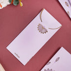 Gold Lotus Gift Envelope For Cash Set Of 12 Lavender Nestasia