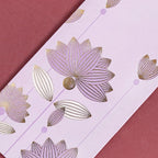 Gold Lotus Gift Envelope For Cash Set Of 12 Lavender Nestasia