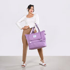 Montara Waterproof Over Night Bag Foldable Expandable Violet Nestasia