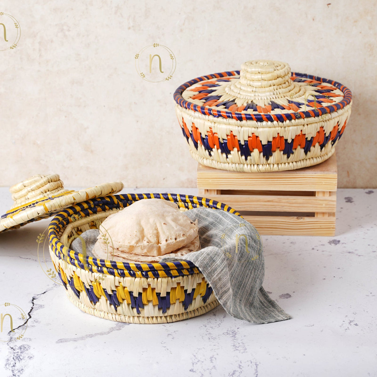 Moonj Grass Basket Nestasia