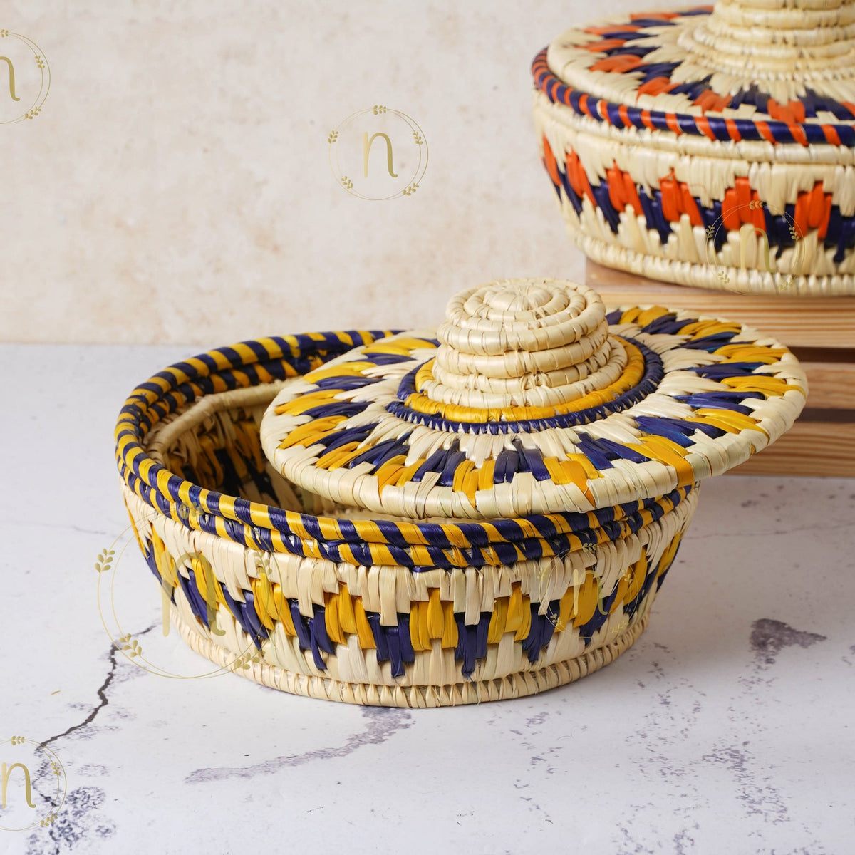 Moonj Grass Basket Nestasia