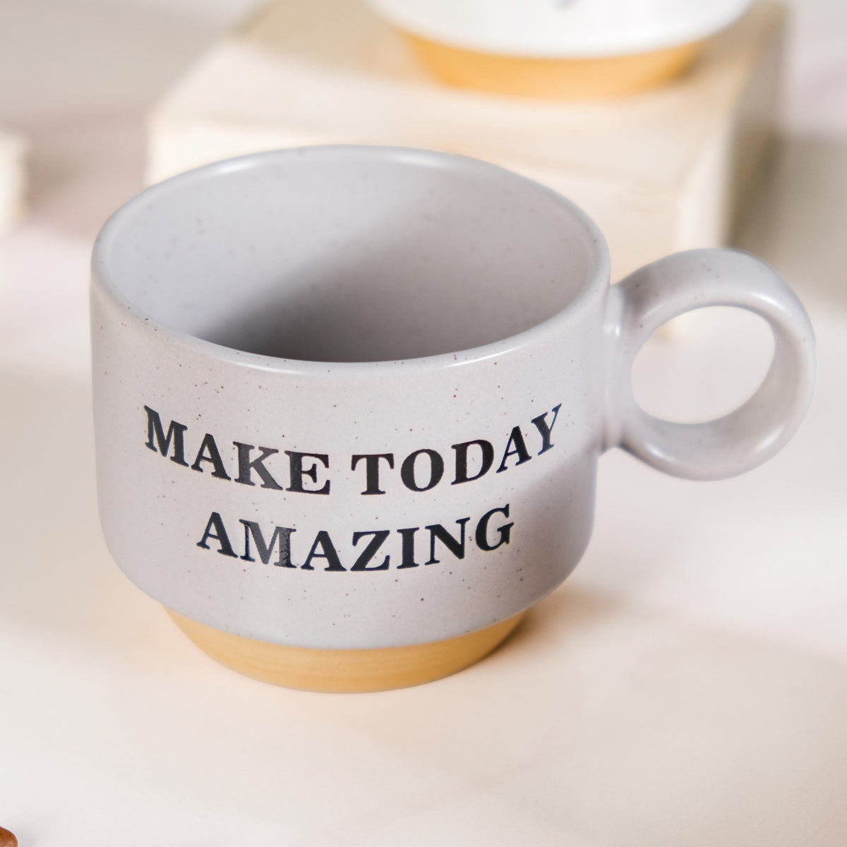 Productivity Quotes Stackable Cup Set Of 4 215ml Nestasia