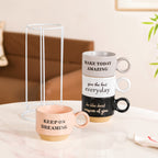 Productivity Quotes Stackable Cup Set Of 4 215ml Nestasia