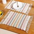 Multicoloured Cotton Placemat Set Of 6 Nestasia