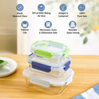 Kaleido Food Containers With Air Vents Set Of 3 370ml 660ml 1000ml Nestasia