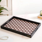 Multipurpose Decorative Tray Brown Large Nestasia