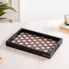 Multipurpose Decorative Tray Brown Small Nestasia