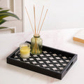Multipurpose Decorative Tray Black Small Nestasia