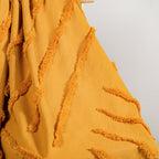 Mustard Morning Tufted Pure Cotton Throw Nestasia