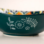 Green Mystic Mandala Long Dish With Handles 400ml Nestasia