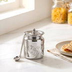 Garden Engraved Ghee Pot With Spoon 350ml Nestasia