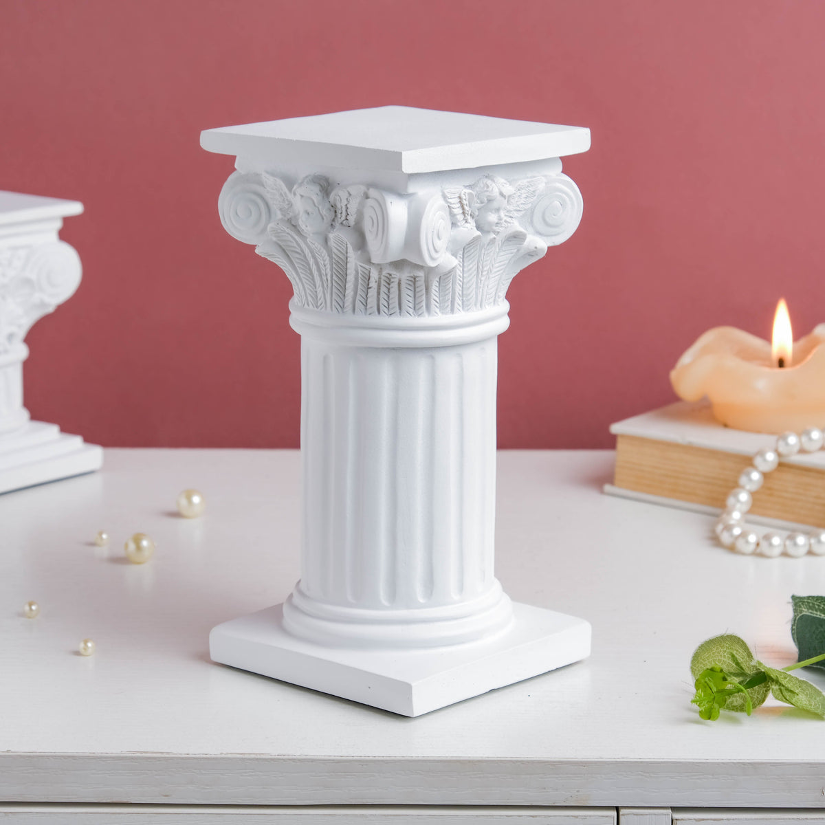 White Augustus Roman Pillar Large Nestasia