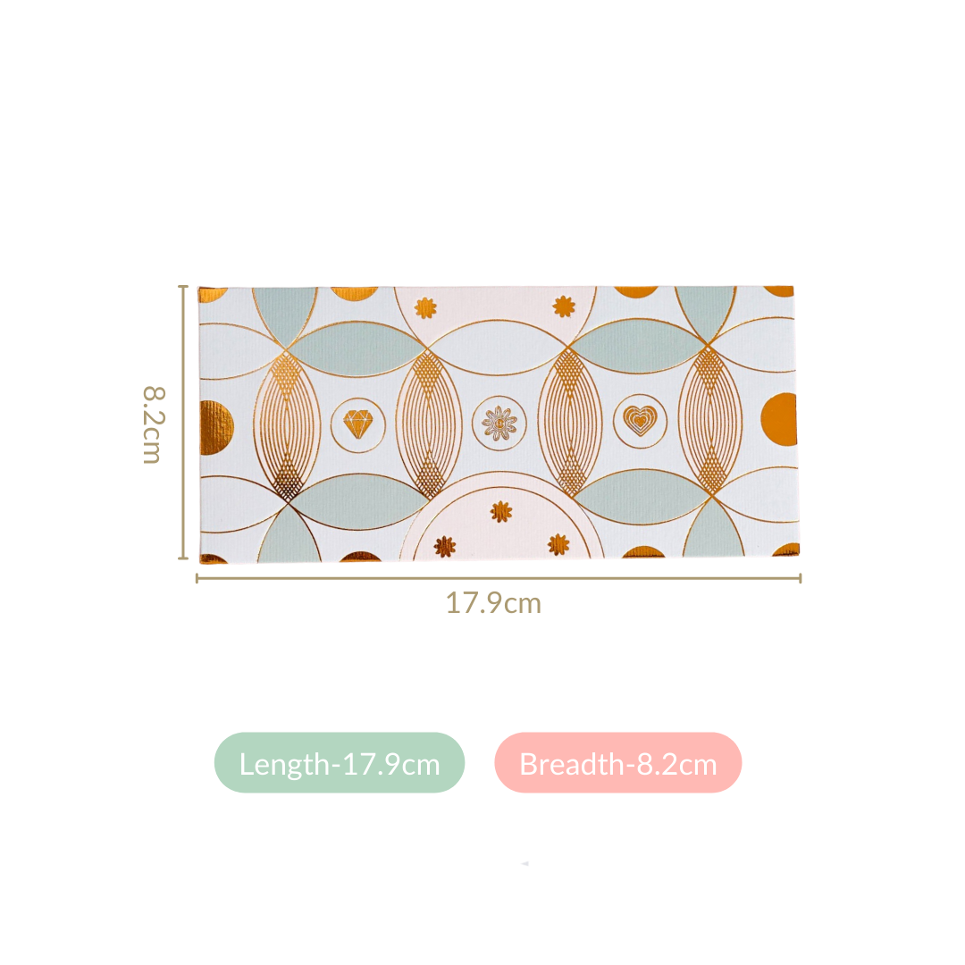 Set Of 12 Light Blue Premium Paper Envelope For Gifting Money Nestasia