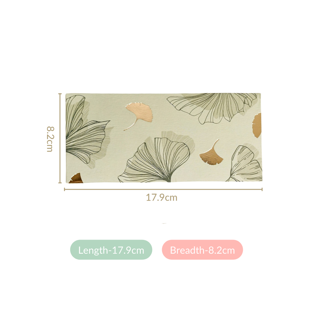 Oriental Glam Designer Set Of 12 Money Envelope Sage Green Nestasia
