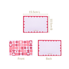 Love XOXO Valentine's Day Postcards Set Of 10 Nestasia