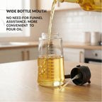 Spray And Pour Oil Dispenser Bottle Black 470ml With Spoon Nestasia