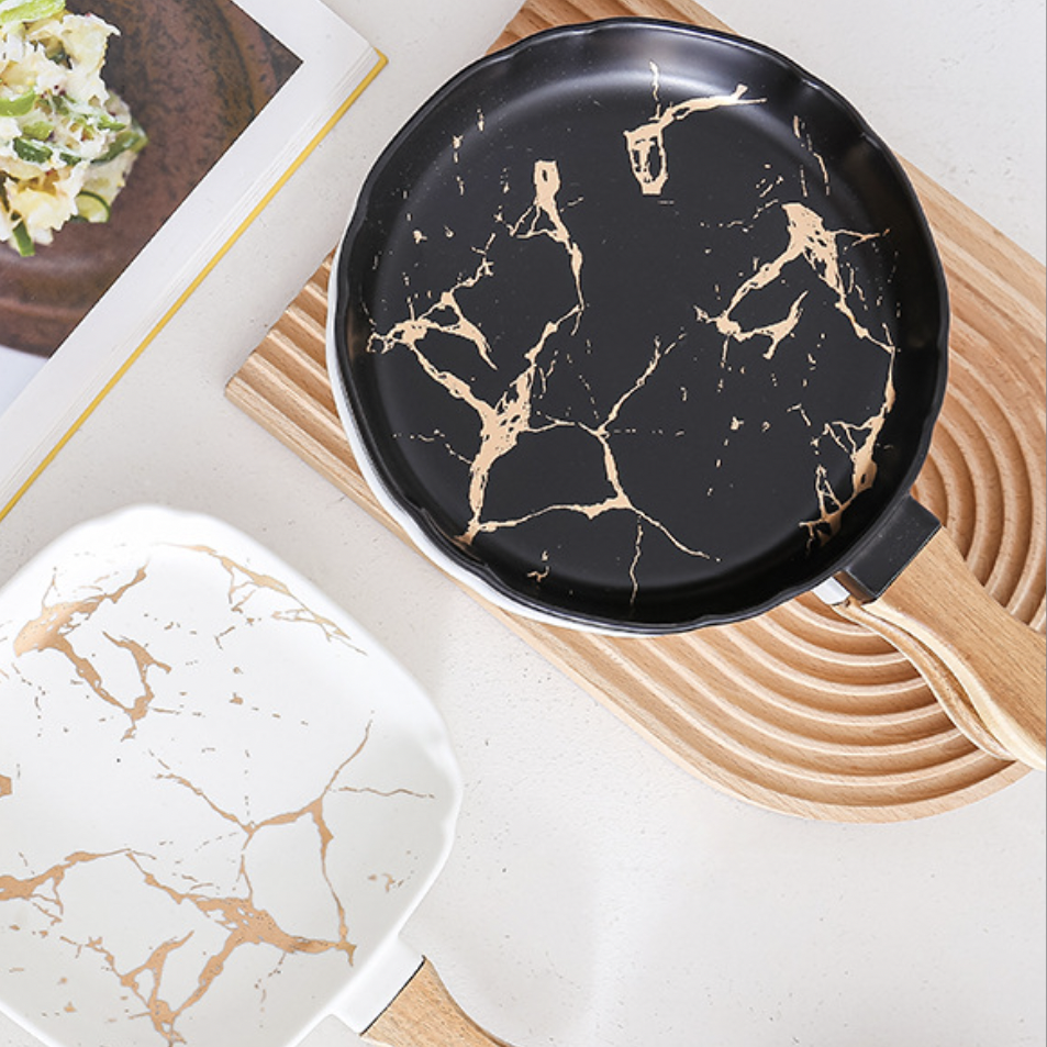 Marble Texture Square Dish Nestasia