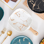 Marble Texture Square Dish Nestasia