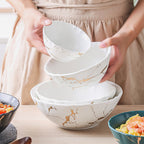 Marble Texture Soup Bowl Nestasia
