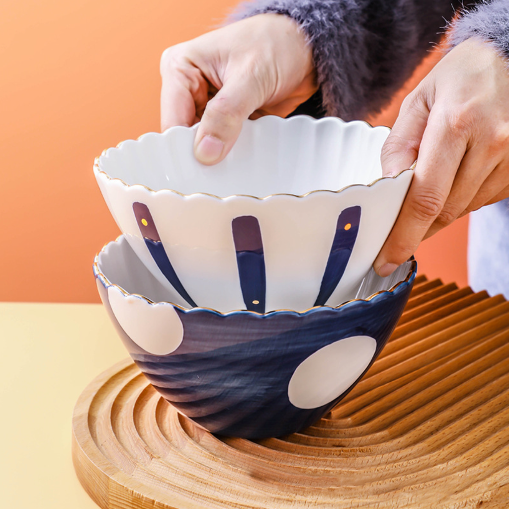 Large Ceramic Snack Bowl Nestasia