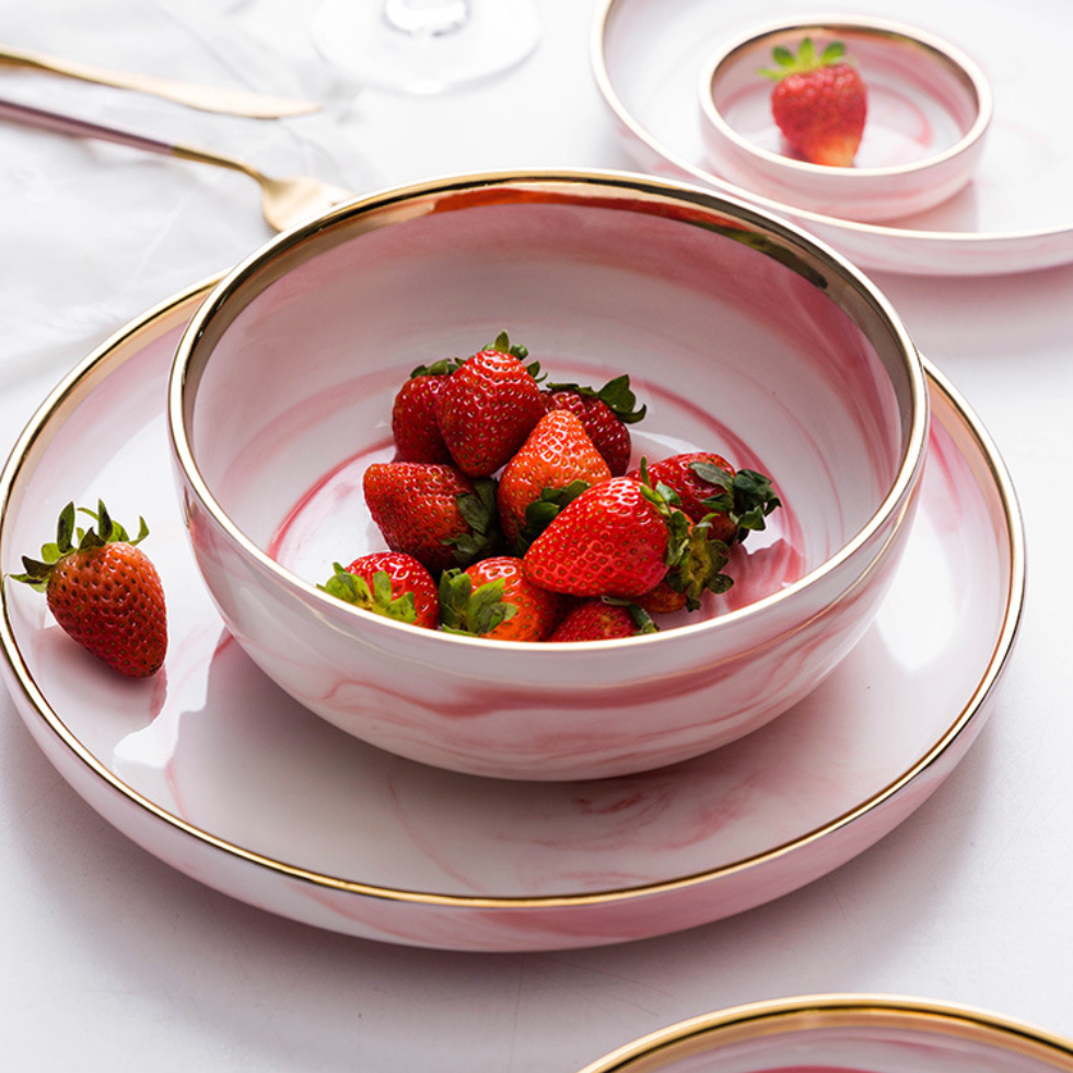 Pink Marble Plate Nestasia