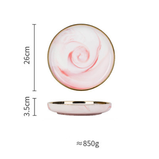 Pink Marble Plate Nestasia