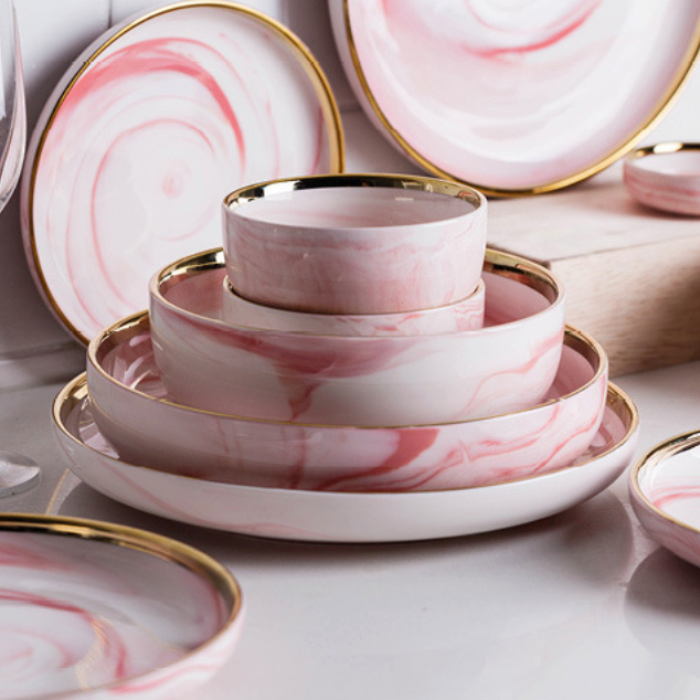 Pink Marble Plate Nestasia