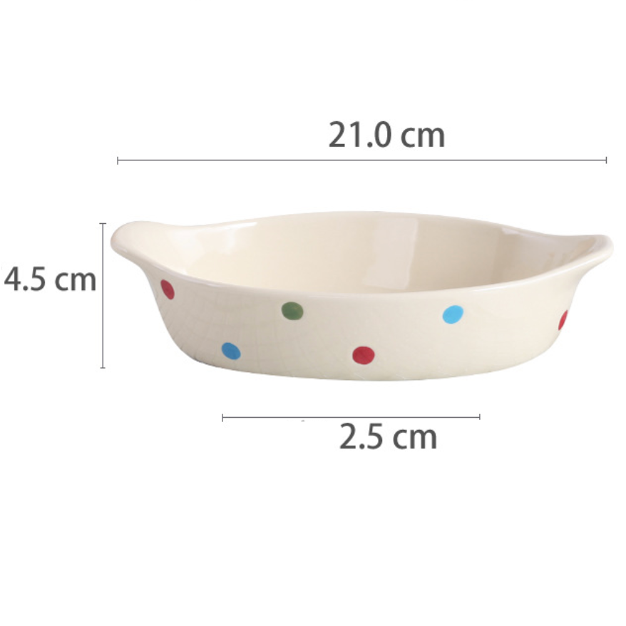 Polka Dots Dish 400 ml Nestasia