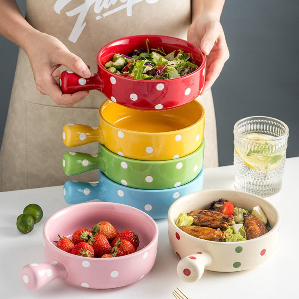 Dots Bowl With Handle Nestasia