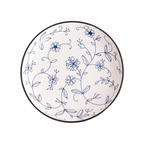 Blue and White Floral Snack Plate Nestasia
