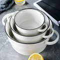 White Serving Bowl Small Nestasia