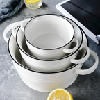 Crystal White Serving Bowl Large Nestasia