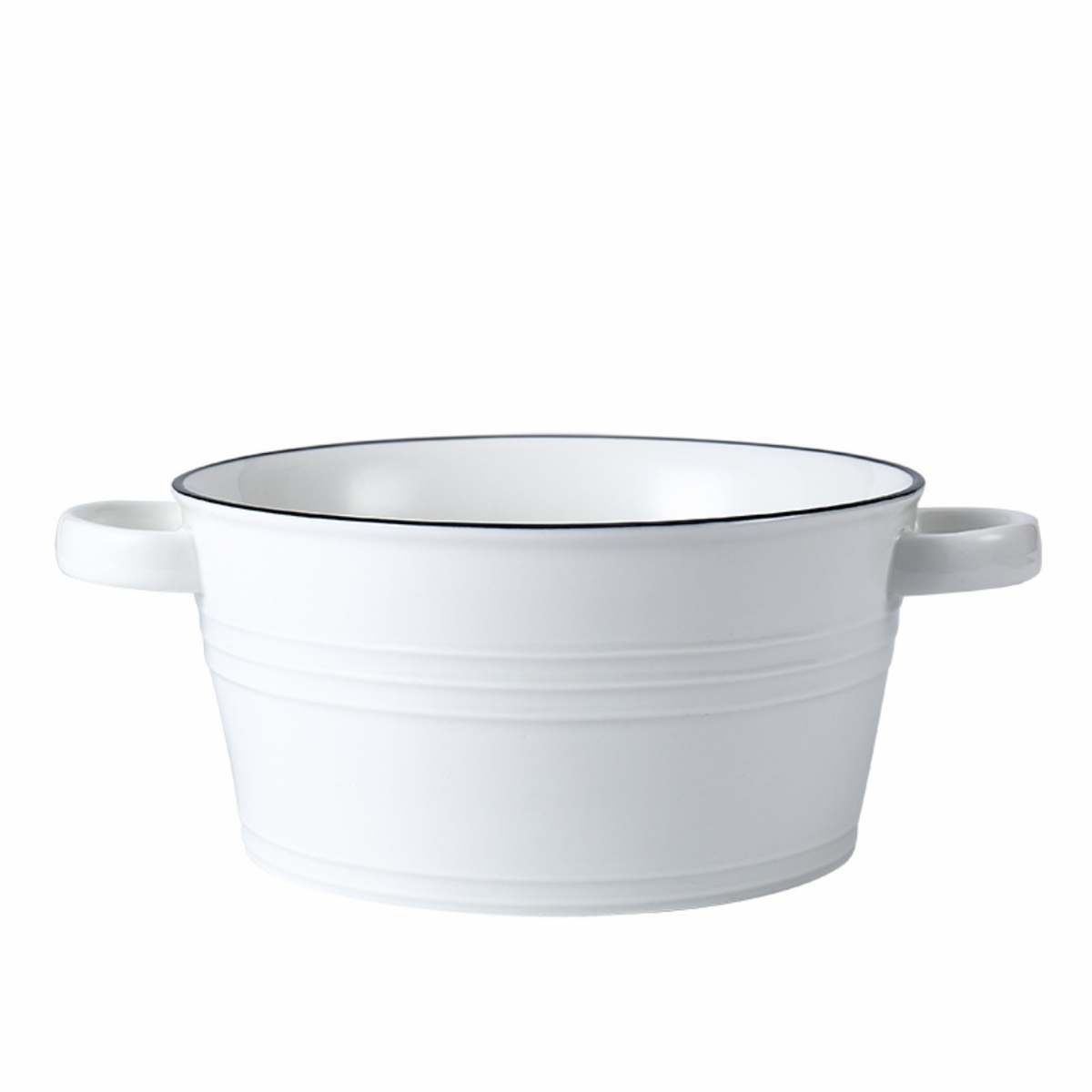 Crystal White Serving Bowl Large Nestasia