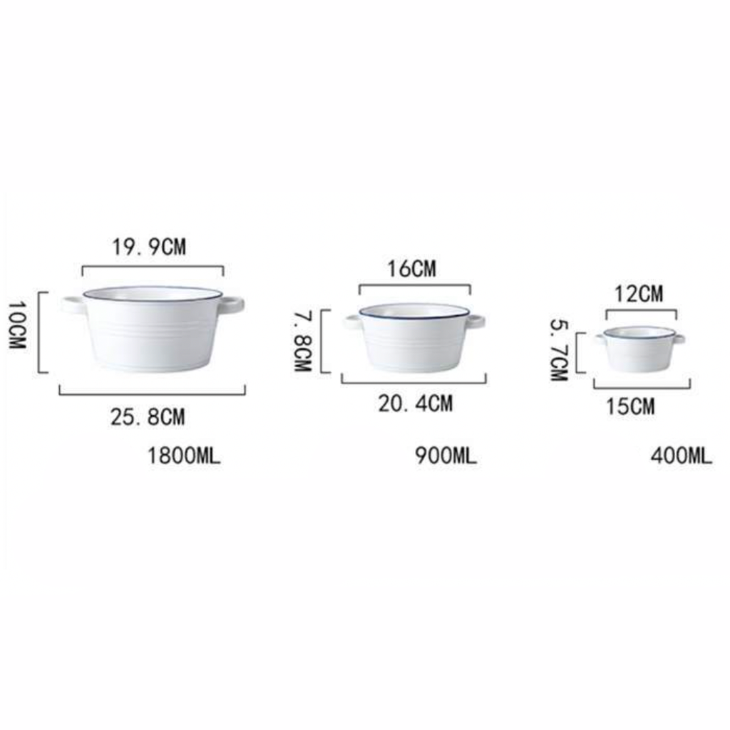 White Serving Bowl Small Nestasia