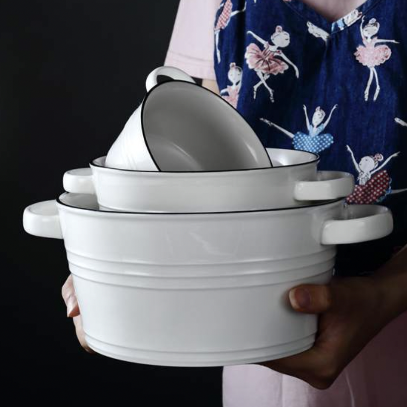White Serving Bowl Small Nestasia